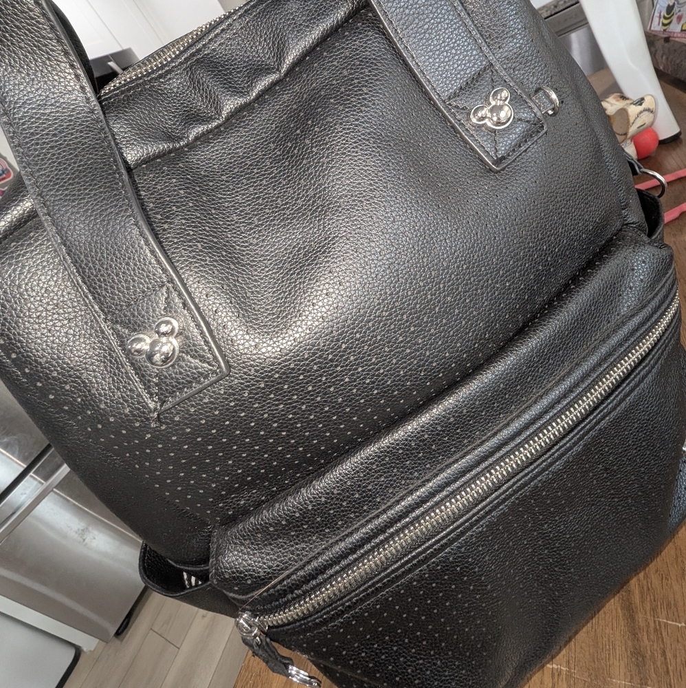 Disney Black Backpack With Structured Shape And T… - image 5